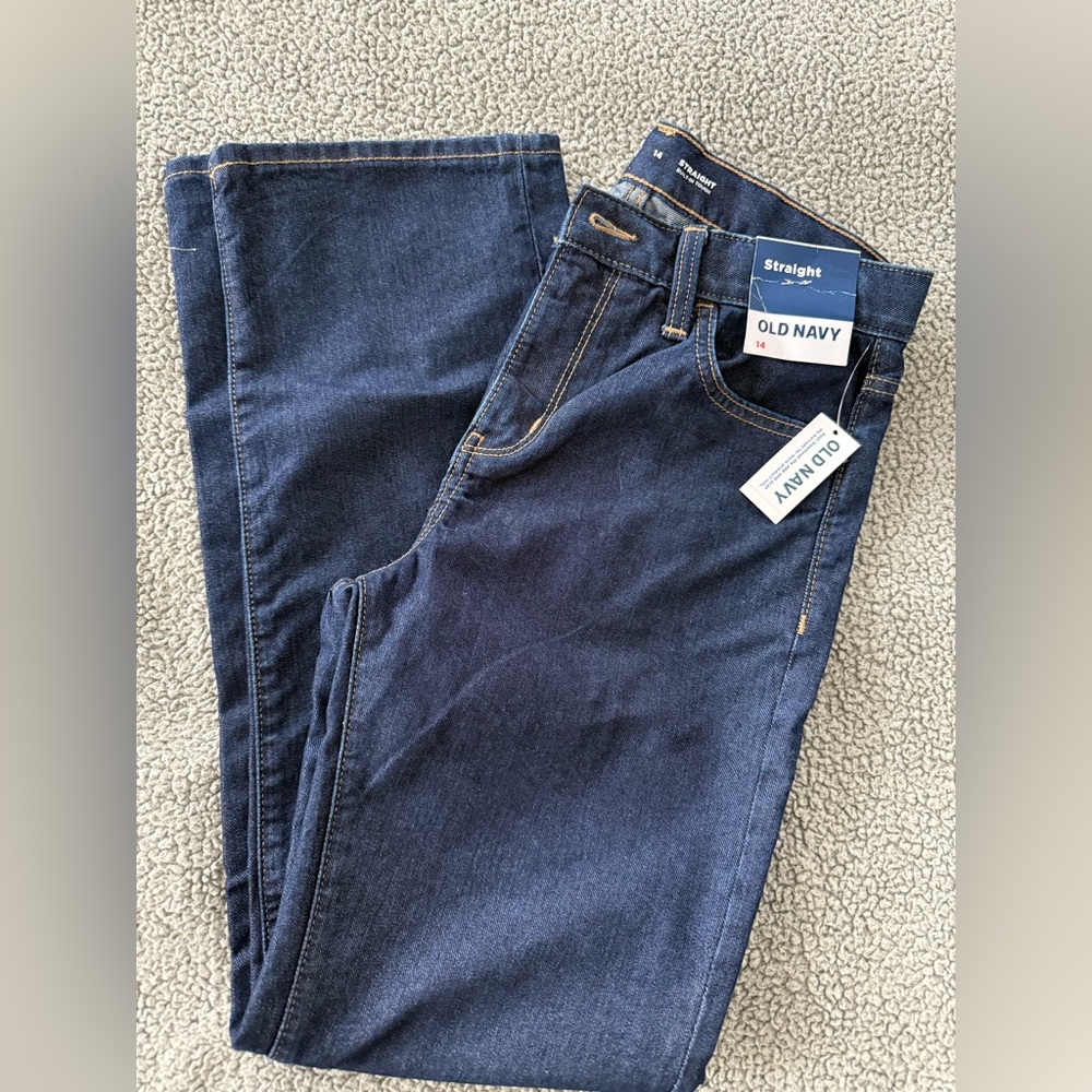 Old Navy Kids Blue Jeans, NWT
Straight Leg
Adjustable Waist
Size 14